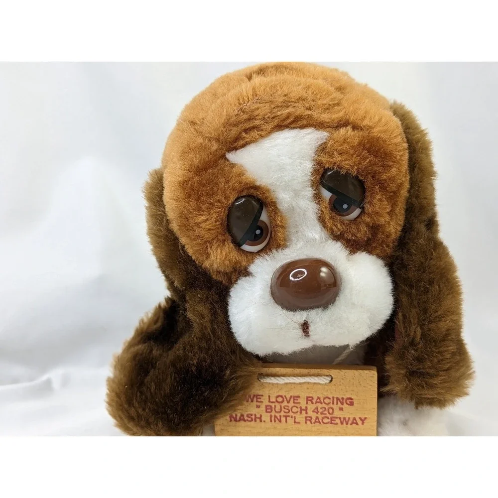 Russ Baxter Dog Plush‎ Busch 420 Raceway Sign 7 Inch Stuffed Animal Toy